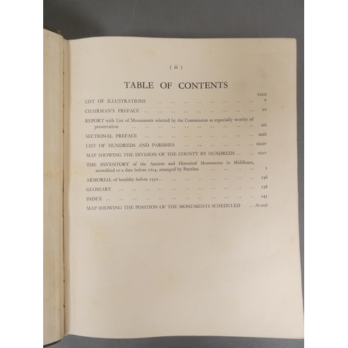 22 - <strong>ROYAL COMM. ON HISTORICAL MONUMENTS.&nbsp;&nbsp;</strong>Vols. re. Westmorland & Middles...