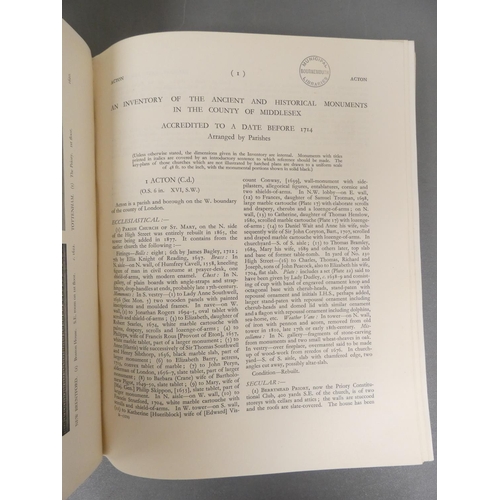 22 - <strong>ROYAL COMM. ON HISTORICAL MONUMENTS.&nbsp;&nbsp;</strong>Vols. re. Westmorland & Middles...