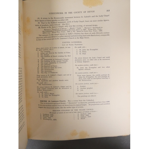23 - <strong>BOND F. B. & CAMM BEDE.&nbsp;&nbsp;</strong>Roodscreens & Roodlofts. 2 vols. Many il...