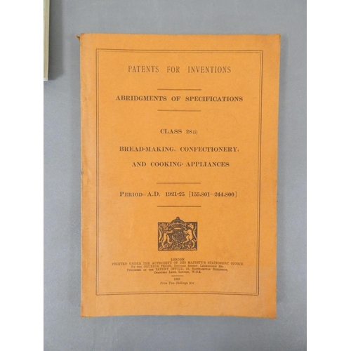 25 - <strong>H.M.S.O.  </strong>Patents for Inventions - Abridgements of Specifications re. Cooking &...