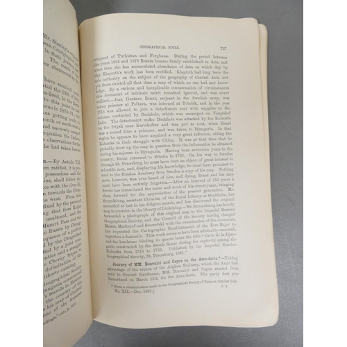 26 - <strong>ROYAL GEOGRAPHICAL SOCIETY.&nbsp;&nbsp;</strong>Proceedings. Collection of 19 in orig. wrapp...