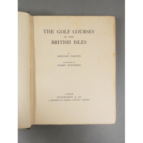 27 - <strong>DARWIN BERNARD.&nbsp;&nbsp;</strong>The Golf Courses of the British Isles. Col. & other ...