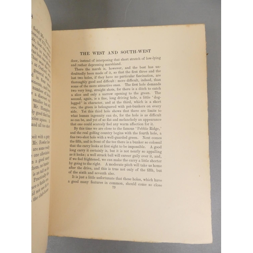 27 - <strong>DARWIN BERNARD.&nbsp;&nbsp;</strong>The Golf Courses of the British Isles. Col. & other ...