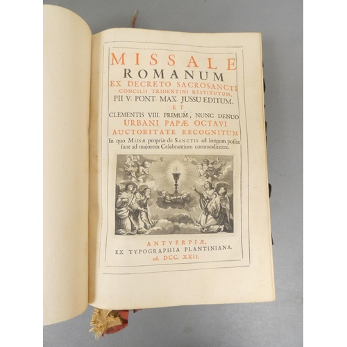 29 - <strong>PLANTIN OF ANTWERP (Pubs).  </strong>Missale Romanum. Eng. title vignette, title text & ...