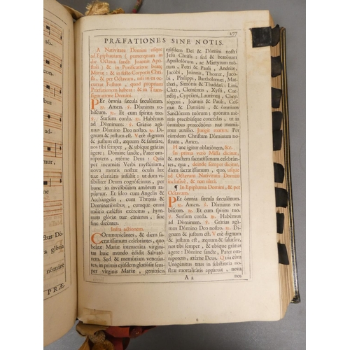 29 - <strong>PLANTIN OF ANTWERP (Pubs).  </strong>Missale Romanum. Eng. title vignette, title text & ...