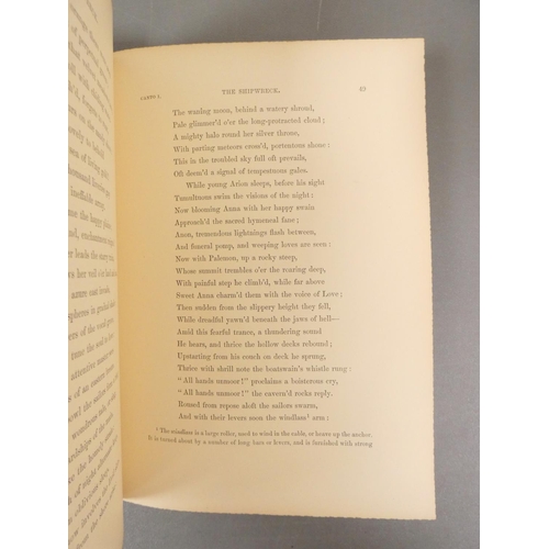 31 - <strong>FALCONER WILLIAM.&nbsp;&nbsp;</strong>The Shipwreck, A Poem. Etched vignettes by Birket Fost...