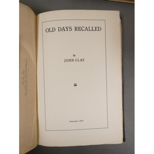 34 - <strong>CLAY JOHN.&nbsp;&nbsp;</strong>Old Days Recalled, a volume of Scottish Borders farming recol...