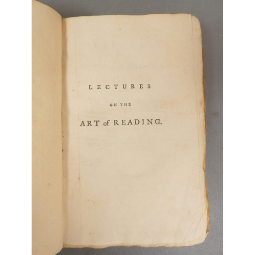 36 - <strong>SHERIDAN THOMAS.&nbsp;&nbsp;</strong>Lectures on the Art of Reading, First Part Containing t...