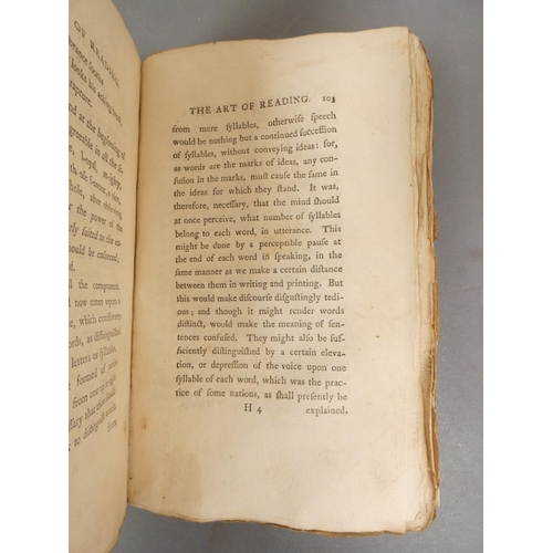 36 - <strong>SHERIDAN THOMAS.&nbsp;&nbsp;</strong>Lectures on the Art of Reading, First Part Containing t...