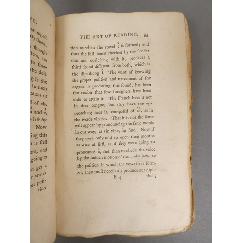 36 - <strong>SHERIDAN THOMAS.&nbsp;&nbsp;</strong>Lectures on the Art of Reading, First Part Containing t...