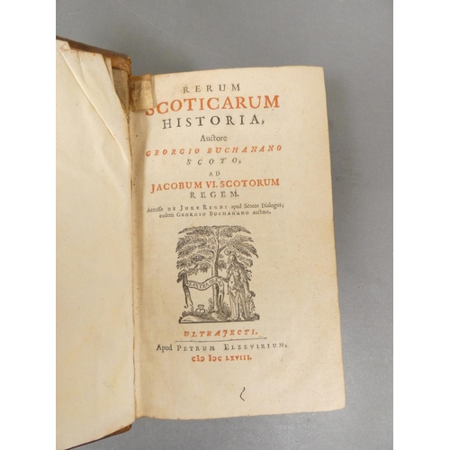 39 - <strong>BUCHANAN GEORGE.&nbsp;&nbsp;</strong>Rerum Scoticarum Historia. Title in red & black. 75...