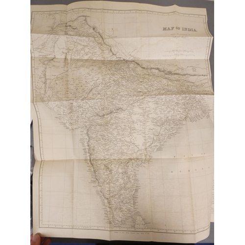 41 - <strong>ELPHINSTONE MOUNTSTUART.  </strong>The History of India. 2 vols. Large fldg. eng. map. Calf,...