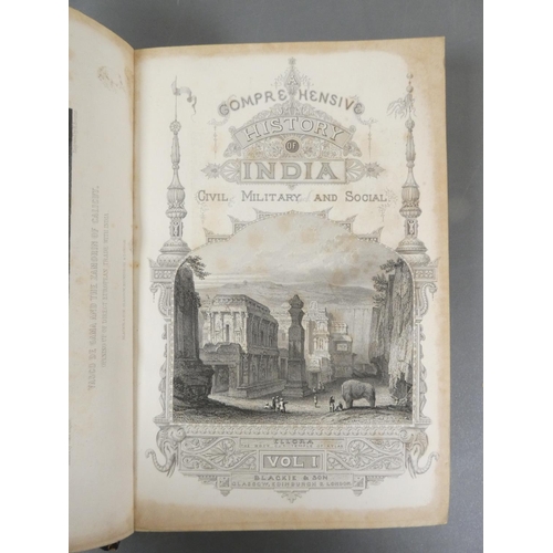 42 - <strong>BEVERIDGE HENRY.&nbsp;&nbsp;</strong>A Comprehensive History of India, Civil, Military &...