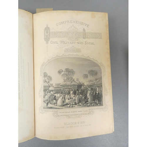 42 - <strong>BEVERIDGE HENRY.&nbsp;&nbsp;</strong>A Comprehensive History of India, Civil, Military &...