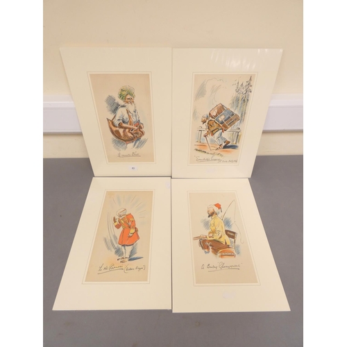 43 - <strong>Early 20th century Anglo-Indian School. </strong><strong>Set of 4 original pen, ink & wa...