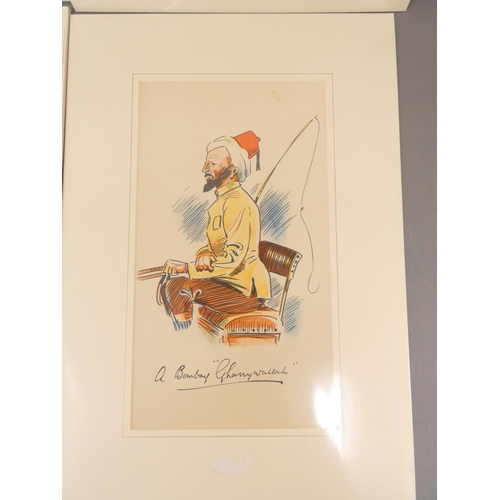 43 - <strong>Early 20th century Anglo-Indian School. </strong><strong>Set of 4 original pen, ink & wa...