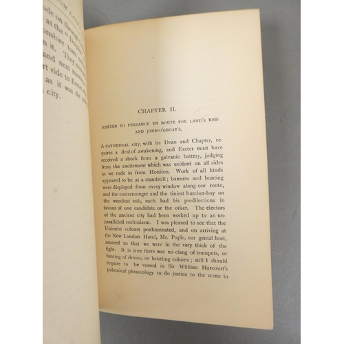 48 - <strong>BURNABY EVELYN.&nbsp;&nbsp;</strong>A Ride from Land's End to John O'Groats. Orig. blue clot...