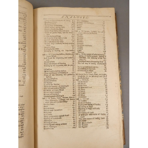 49 - <strong>(WORLIDGE JOHN).  </strong>Systema Agriculturae, the Mystery of Husbandry Discovered ... to ...
