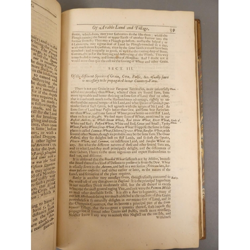 49 - <strong>(WORLIDGE JOHN).  </strong>Systema Agriculturae, the Mystery of Husbandry Discovered ... to ...