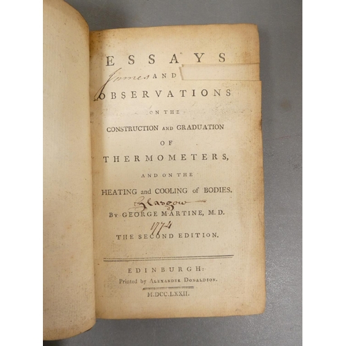 50 - <strong>MARTINE GEORGE.&nbsp;&nbsp;</strong>Essays & Observations on the Construction & Grad...