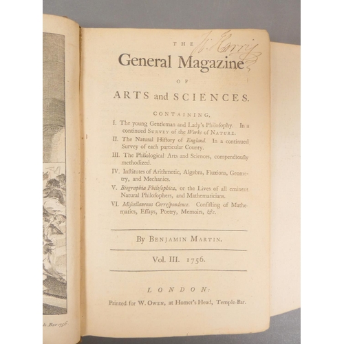 51 - <strong>MARTIN BENJAMIN.&nbsp;&nbsp;</strong>The General Magazine of Arts & Sciences. Vol. 3. En...
