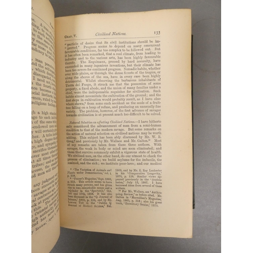 55 - <strong>DARWIN CHARLES. </strong>The Origin of Species by Means of Natural Selection. Half title. Fl...