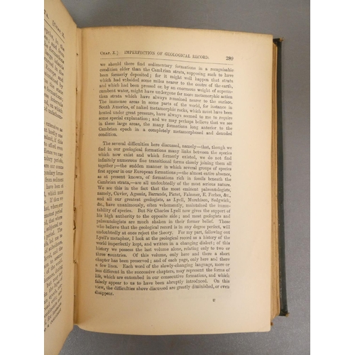 55 - <strong>DARWIN CHARLES. </strong>The Origin of Species by Means of Natural Selection. Half title. Fl...