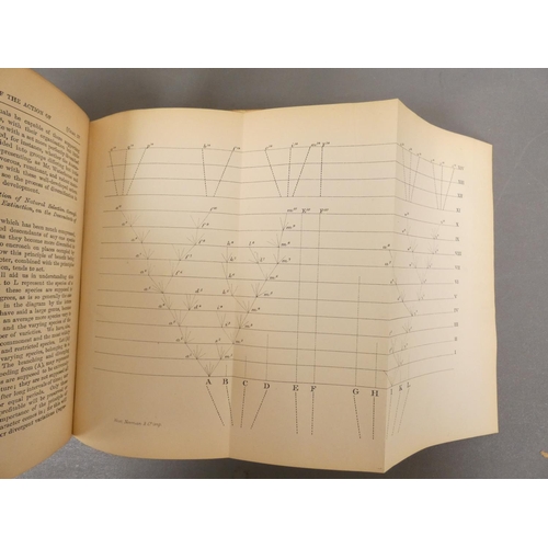 55 - <strong>DARWIN CHARLES. </strong>The Origin of Species by Means of Natural Selection. Half title. Fl...