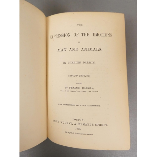 56 - <strong>DARWIN CHARLES.  </strong>The Descent of Man. Half title. Eng. illus. Orig. green cloth. 2nd...