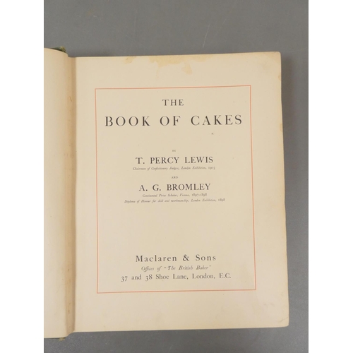 60 - <strong>LEWIS T. P. & BROMLEY A. G.  </strong> The Book of Cakes. Good col. & other plates, ...