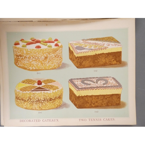 60 - <strong>LEWIS T. P. & BROMLEY A. G.  </strong> The Book of Cakes. Good col. & other plates, ...
