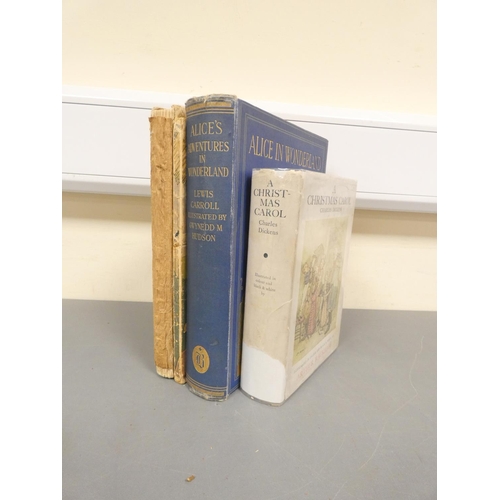 63 - LEWIS CARROLL.&nbsp;&nbsp;Alice's Adventures in Wonderland. Mounted col. plates & other illus. b... 