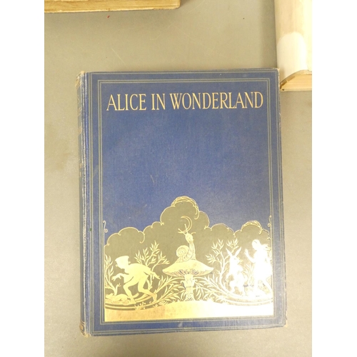 63 - LEWIS CARROLL.&nbsp;&nbsp;Alice's Adventures in Wonderland. Mounted col. plates & other illus. b... 