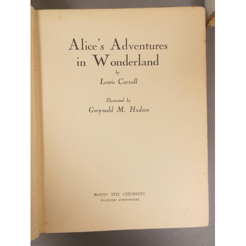 63 - LEWIS CARROLL.&nbsp;&nbsp;Alice's Adventures in Wonderland. Mounted col. plates & other illus. b... 