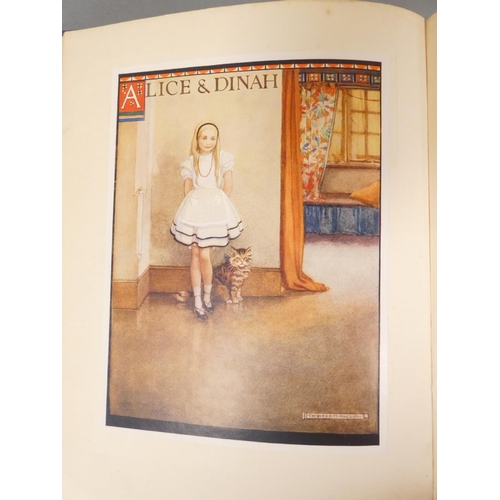 63 - LEWIS CARROLL.&nbsp;&nbsp;Alice's Adventures in Wonderland. Mounted col. plates & other illus. b... 
