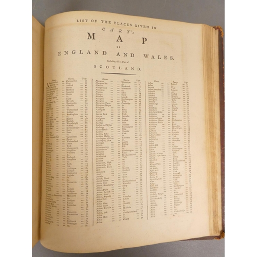 68 - CARY JOHN.  New Map of England & Wales With Part of Scotland. Quarto atlas with eng. titles, han... 