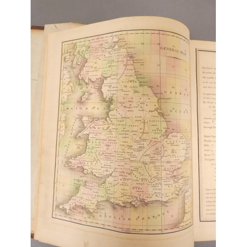 68 - CARY JOHN.  New Map of England & Wales With Part of Scotland. Quarto atlas with eng. titles, han... 