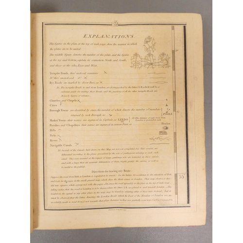 68 - CARY JOHN.  New Map of England & Wales With Part of Scotland. Quarto atlas with eng. titles, han... 