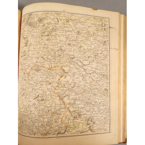 68 - CARY JOHN.  New Map of England & Wales With Part of Scotland. Quarto atlas with eng. titles, han... 