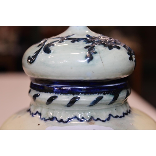 208 - Royal Crown Derby porcelain ginger jar and cover with hand painted sailing boat scene, 20cm tall and... 