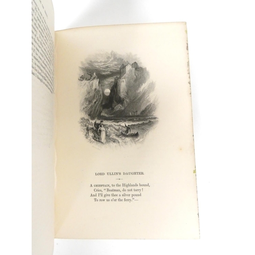 91 - FORE-EDGE PAINTING.  Campbell Thomas.  The Poetical Works. Eng. frontis. & text vignettes. Nice ... 