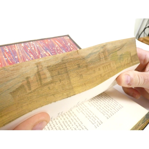 91 - FORE-EDGE PAINTING.  Campbell Thomas.  The Poetical Works. Eng. frontis. & text vignettes. Nice ... 