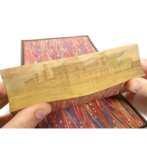 91 - FORE-EDGE PAINTING.  Campbell Thomas.  The Poetical Works. Eng. frontis. & text vignettes. Nice ... 