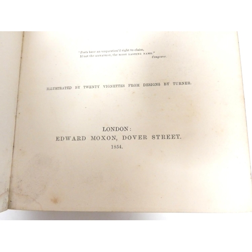 91 - FORE-EDGE PAINTING.  Campbell Thomas.  The Poetical Works. Eng. frontis. & text vignettes. Nice ... 