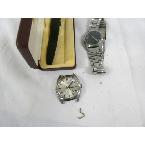 114 - Gents Montaine quartz boxed watch and Rotary Citizen.