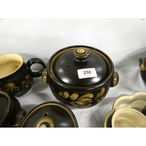 250 - Extensive Denby Bakewell dinner service.