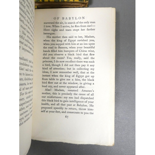 114 - NONESUCH PRESS.&nbsp;&nbsp;4 ltd. ed. works in orig. bdgs. - The Princess of Babylon, 1927; Latterda... 
