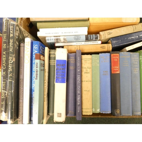 116 - Climbing & Mountaineering.&nbsp;&nbsp;A large carton of various vols.