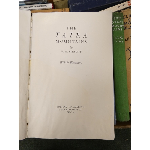 116 - Climbing & Mountaineering.&nbsp;&nbsp;A large carton of various vols.