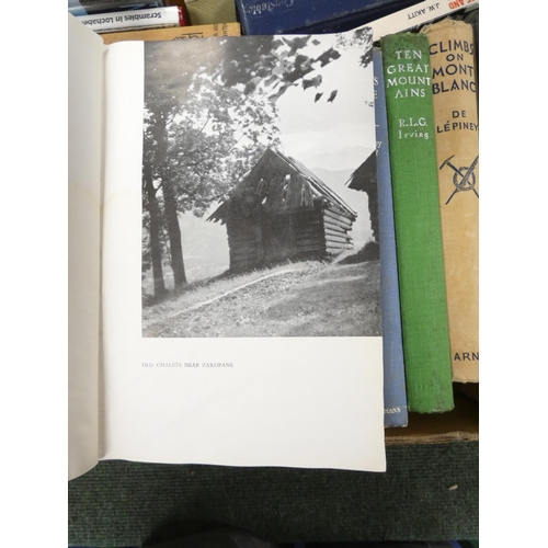 116 - Climbing & Mountaineering.&nbsp;&nbsp;A large carton of various vols.